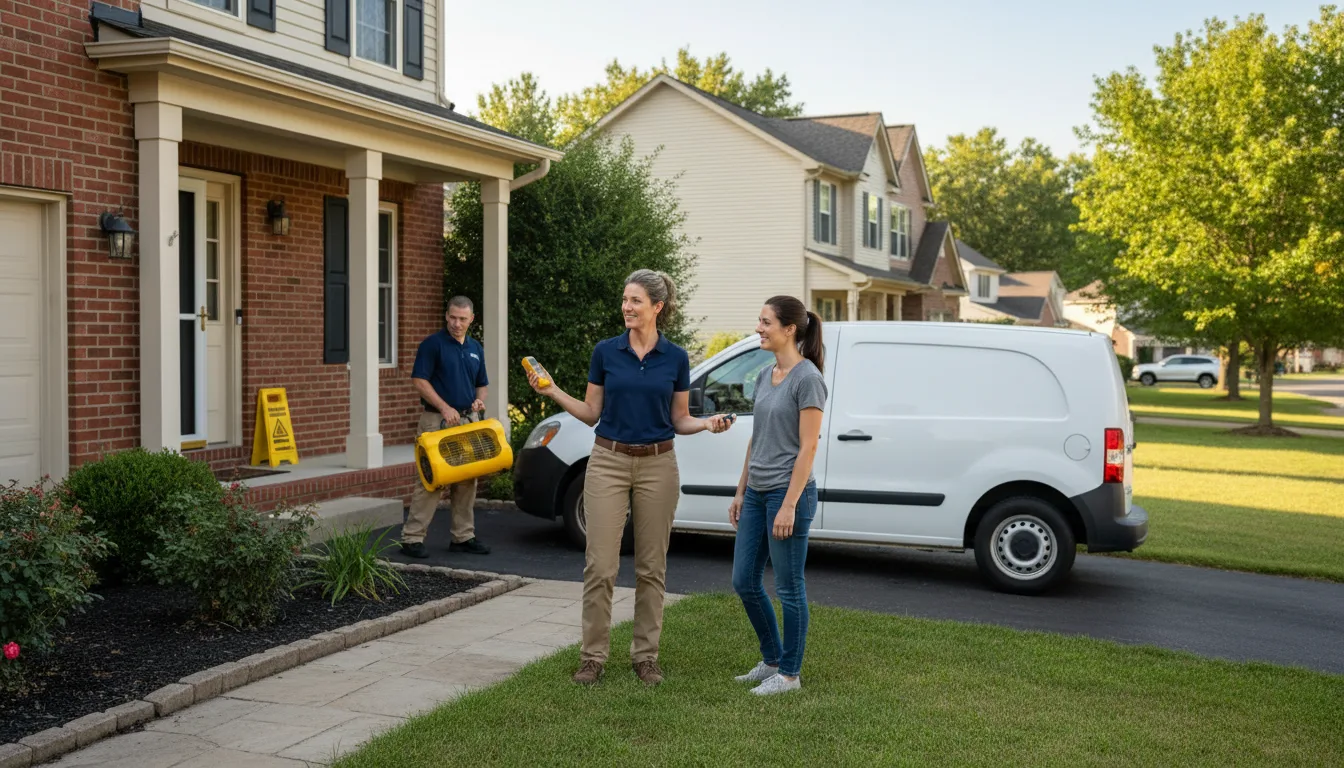 Residential water damage restoration in South Barre, MA